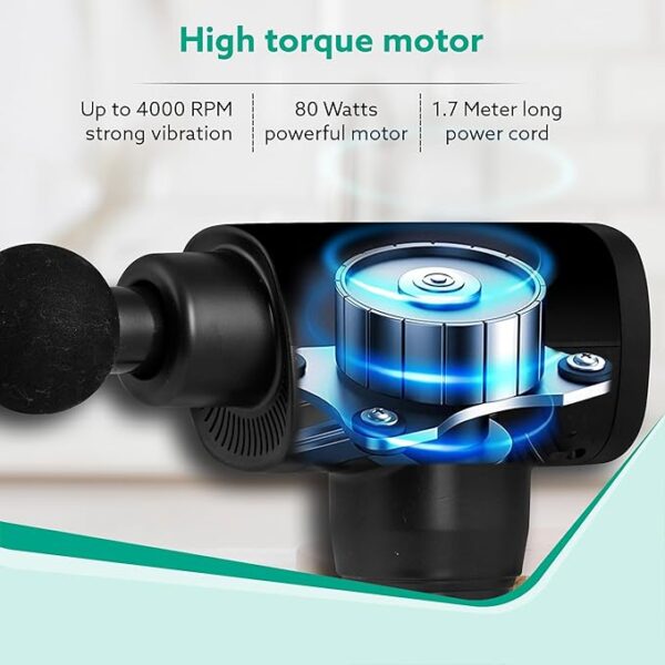 AGARO Impact Gun Massager With Massage Heads - Image 2