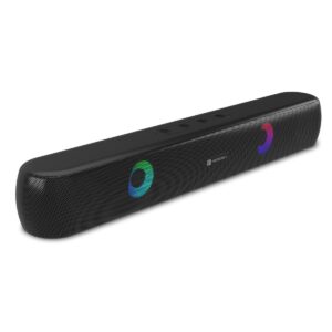 PORTRONICS Speaker Bar With LED Lights