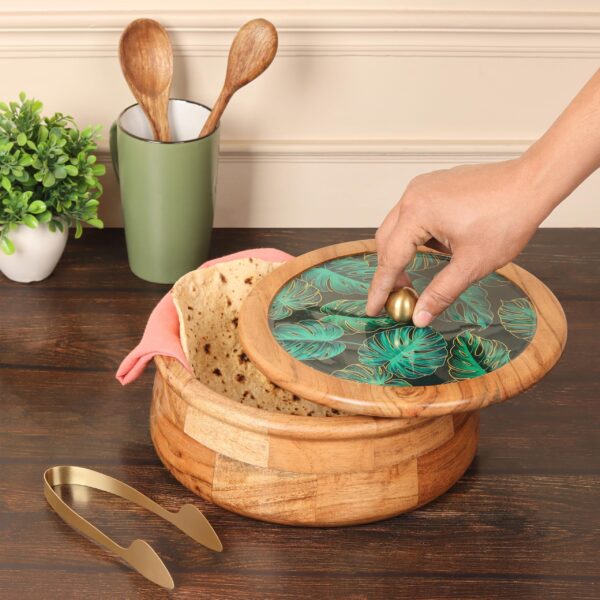 Wooden Roti Box Hand Painted And Crafted