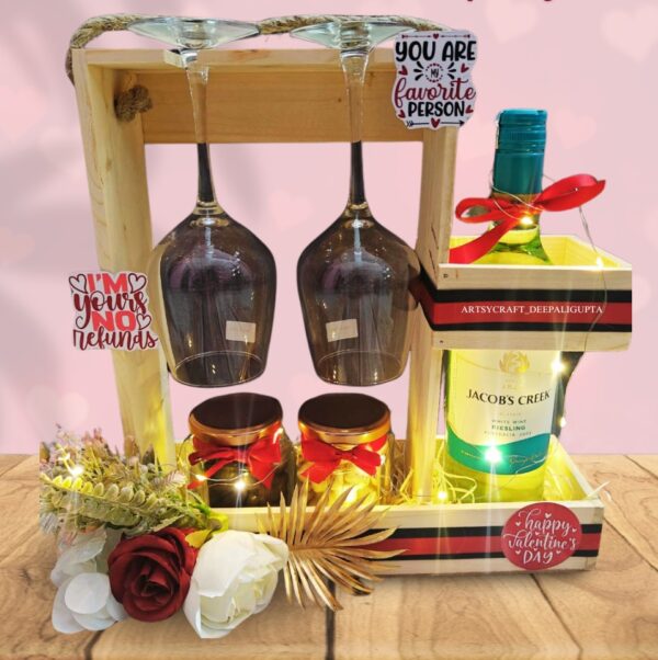 Personalized Wine Glass Set Hamper