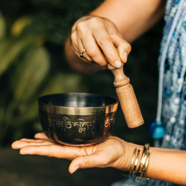 Tibetan Meditation Handmade Singing Bowl - Image 3