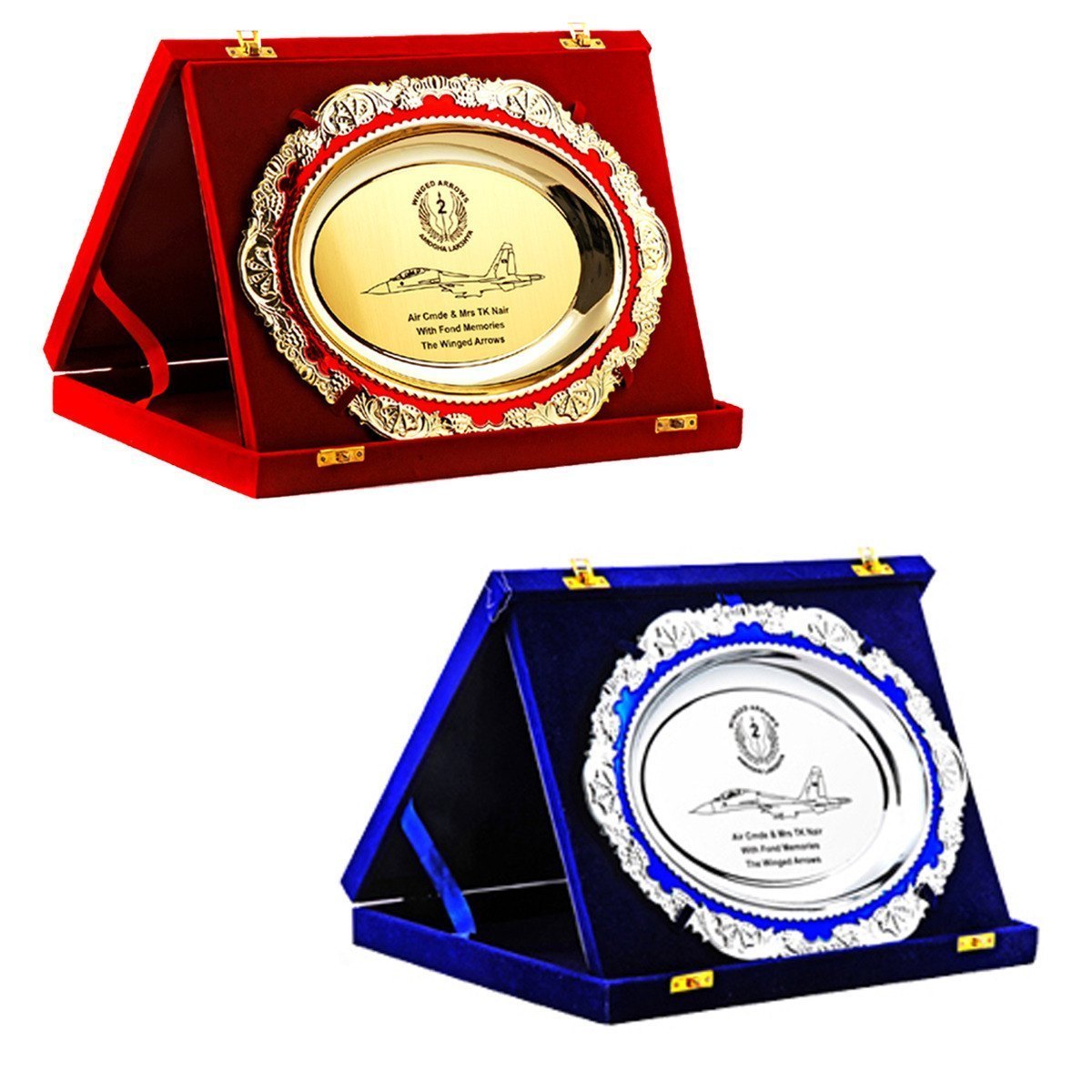 Gold and Silver Plated Velwet Box Award - Image 2