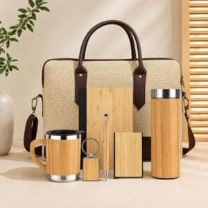 7-in-1 Bamboo and Metal Employee Joining Kit