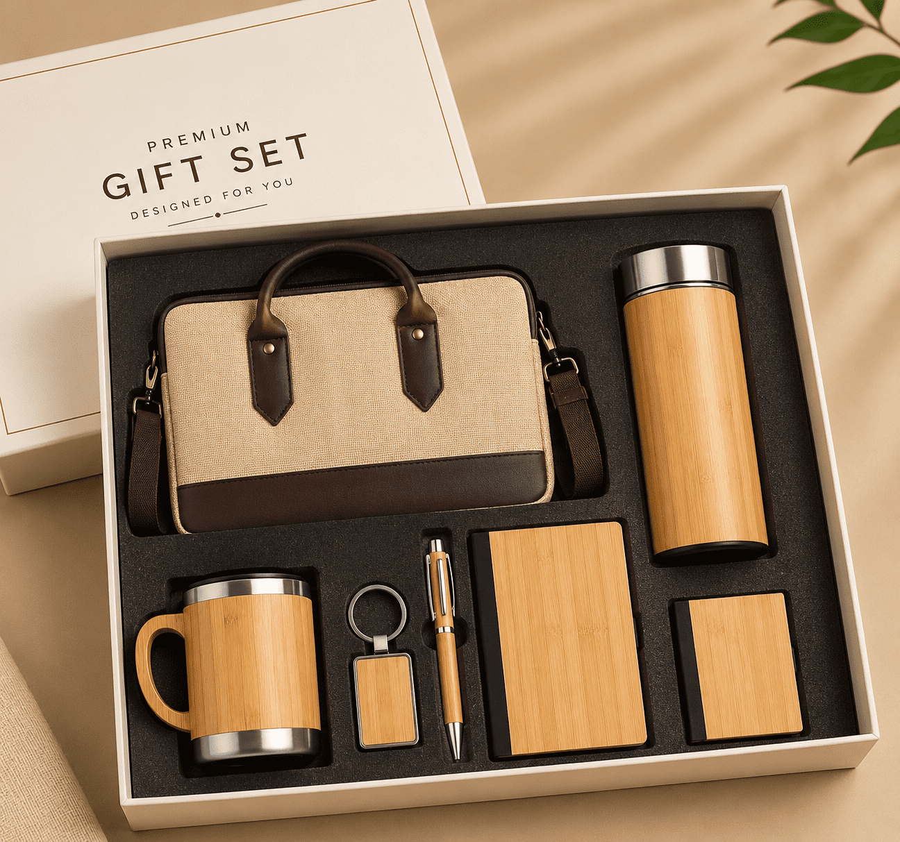 7-in-1 Bamboo and Metal Employee Joining Kit - Image 2